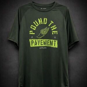 Under Armour HeatGear Run “Pound The Pavement” Tee 2XL Green